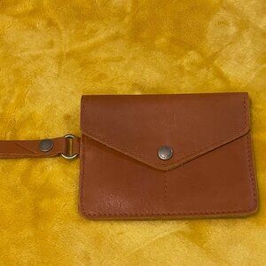 Portland Leather Passport Wristlet, Brown